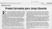 Premio Cervantes para Jorge Edwards