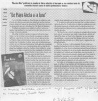 "De playa ancha a la luna"  [artículo] G. G.