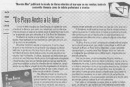 "De playa ancha a la luna"  [artículo] G. G.