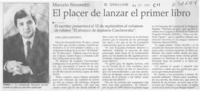 El placer de lanzar el primer libro  [artículo] Daniel Canala-Echeverría S.