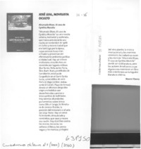 José Leal, novelista oculto  [artículo]