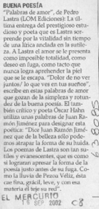 Buena poesía  [artículo]