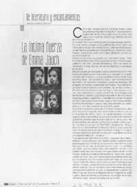La íntima fuerza de Emma Jauch  [artículo] Marcela Albornoz Dachelet