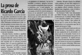 La prosa de Ricardo García  [artículo] Luis Merino Reyes