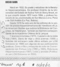 Oscar Hahn  [artículo]