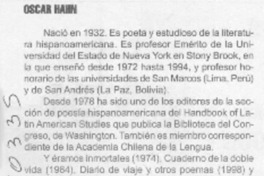 Oscar Hahn  [artículo]