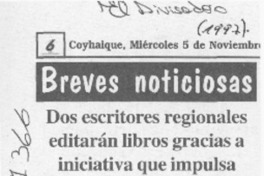 Dos escritores regionales editarán libros gracias a iniciativa que impulsa Universidad de Los Lagos  [artículo]