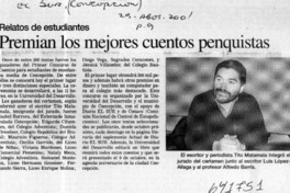 Premian los mejores cuentos penquistas  [artículo]