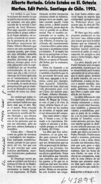 Alberto Hurtado, Cristo estaba en él  [artículo]