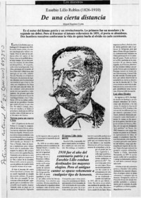 De una cierta distancia  [artículo] Miguel Ramírez Cortés
