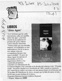 Alone again  [artículo]