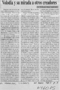 Volodia y su mirada a otros creadores  [artículo] Wellington Rojas Valdebenito