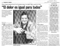 "El dolor es igual para todos"  [artículo] Marietta Santí