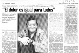 "El dolor es igual para todos"  [artículo] Marietta Santí