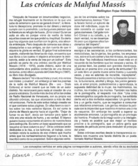 Las crónicas de Mahfud Massis