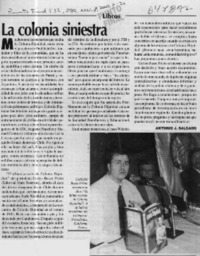 La colonia siniestra  [artículo] Antonio J. Salgado