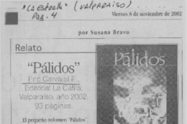 "Pálidos"  [artículo] Susana Bravo