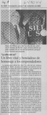 Un libro vital y bondadoso de homenaje a los emprendedores  [artículo]