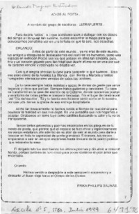 Adios al poeta  [artículo] Erika Phillips Salinas