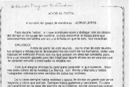 Adios al poeta  [artículo] Erika Phillips Salinas