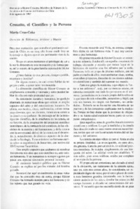 Croxatto, el científico y la persona  [artículo] Marta Cruz Coke