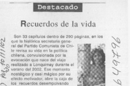 Recuerdos de la vida
