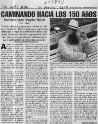 Caminando hacia los 150 años  [artículo] Eduardo Tampe S. J.