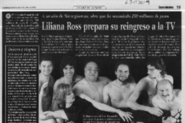 Liliana Ross prepara su reingreo a la TV  [artículo]
