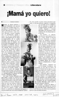 ¡Mamá yo quiero!  [artículo] Camilo Marks