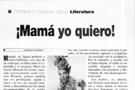 ¡Mamá yo quiero!  [artículo] Camilo Marks