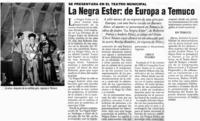 La Negra Ester, de Europa a Temuco