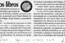 Otros dos libros  [artículo]