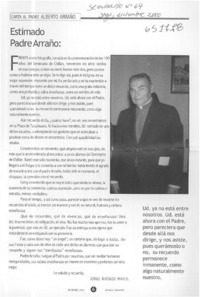 Estimado Padre Arraño  [artículo] Jorge Rioseco Matus