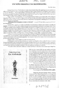 Un niño imagina una mandrágora  [artículo] Aldo Alcota