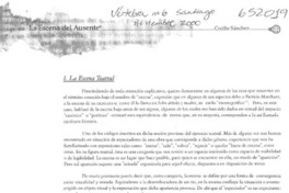 Presentación de Patricio Marchant  [artículo] Cecilia Sánchez González