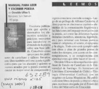 Manual para leer y escribir poesía  [artículo]