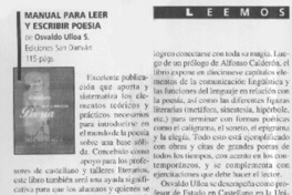 Manual para leer y escribir poesía  [artículo]