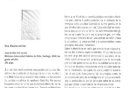 Una ciencia del ser  [artículo] Mariano de la Maza