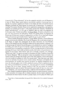 Crónicas maravillosas  [artículo] Grínor Rojo