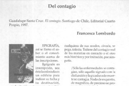Del Contagio  [artículo] Francesca Lombardo