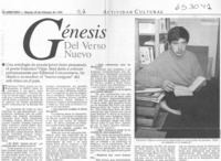 Génesis del verso nuevo  [artículo]