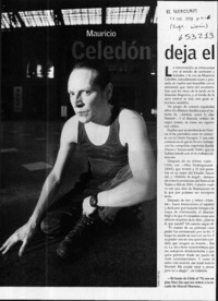 Mauricio Celedón deja el silencio  [artículo] Verónica Guarda