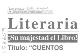 "Cuentos infantiles"  [artículo] Luis Paz