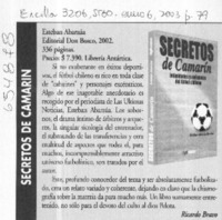 Secretos de camarín  [artículo] Ricardo Bravo