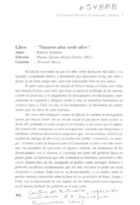 "Nuestros años verde olivo"  [artículo] Fernando Baeza