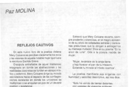 Reflejos cautivos  [artículo] Paz Molina