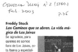 Los caminos que se abren  [artículo] Francisca Vives K.