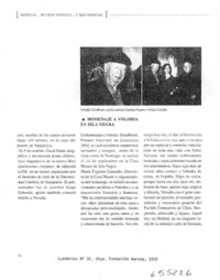 Homenaje a Volodia en Isla Negra  [artículo]