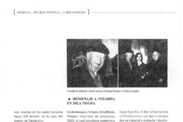 Homenaje a Volodia en Isla Negra  [artículo]