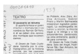 El escenario se renueva  [artículo].